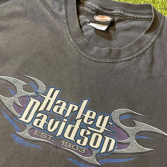 Rare VTG 2001 Harley-Davidson Boswell’s Nashville Tennessee Charcoal T Shirt Y2K - Picture 2 of 6